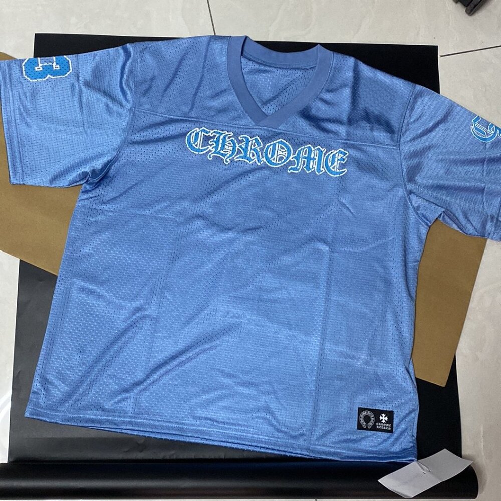 Chrome Hearts Mesh Warmup Jersey Baby Blue